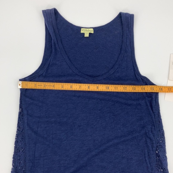 PJ Salvage Navy Lace Inset Tank Top NWT - Picture 9 of 12